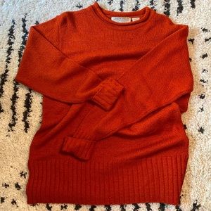 CAROLYN TAYLOR ~ Burnt Red Slouchy Sweater